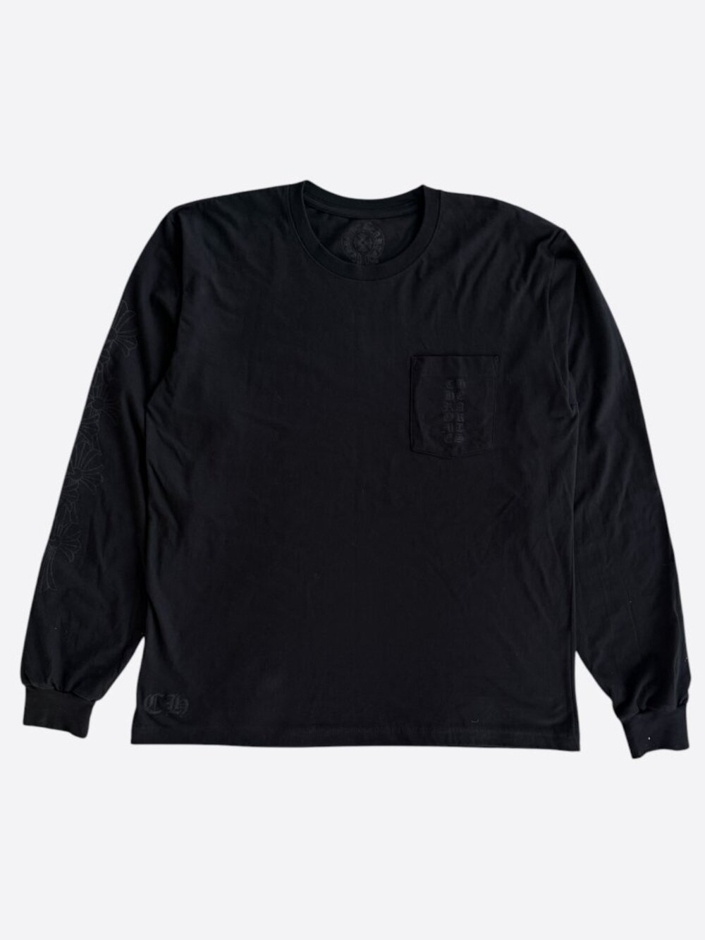 Chrome Hearts Black Miami Exclusive Cross Logo Longsleeve T-Shirt